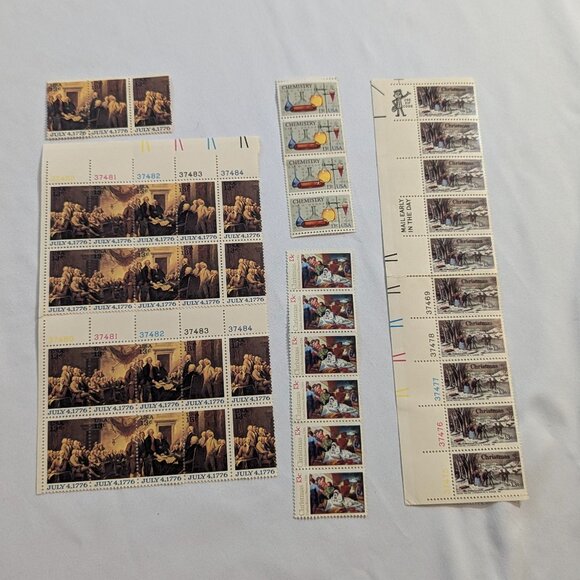Random Old United States Postal Stamps, Non-Denominated and 1¢ -13¢ and $3 Group - Picture 8 of 13